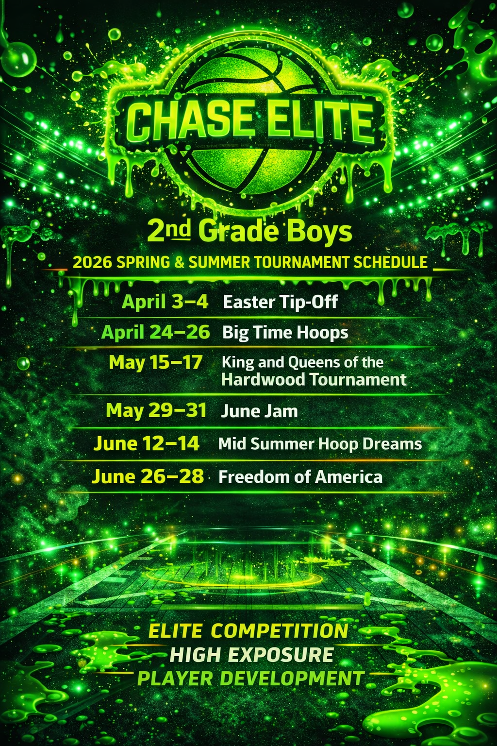 2nd Grade Boys Schedule