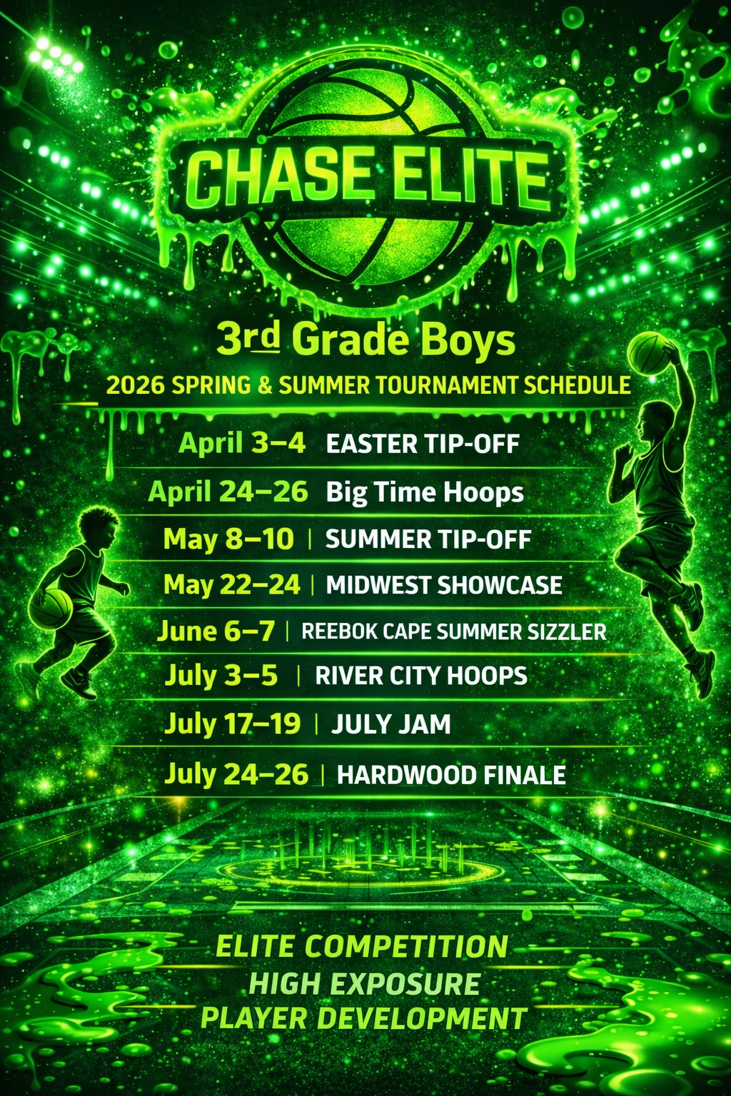 3rd Grade Boys Schedule